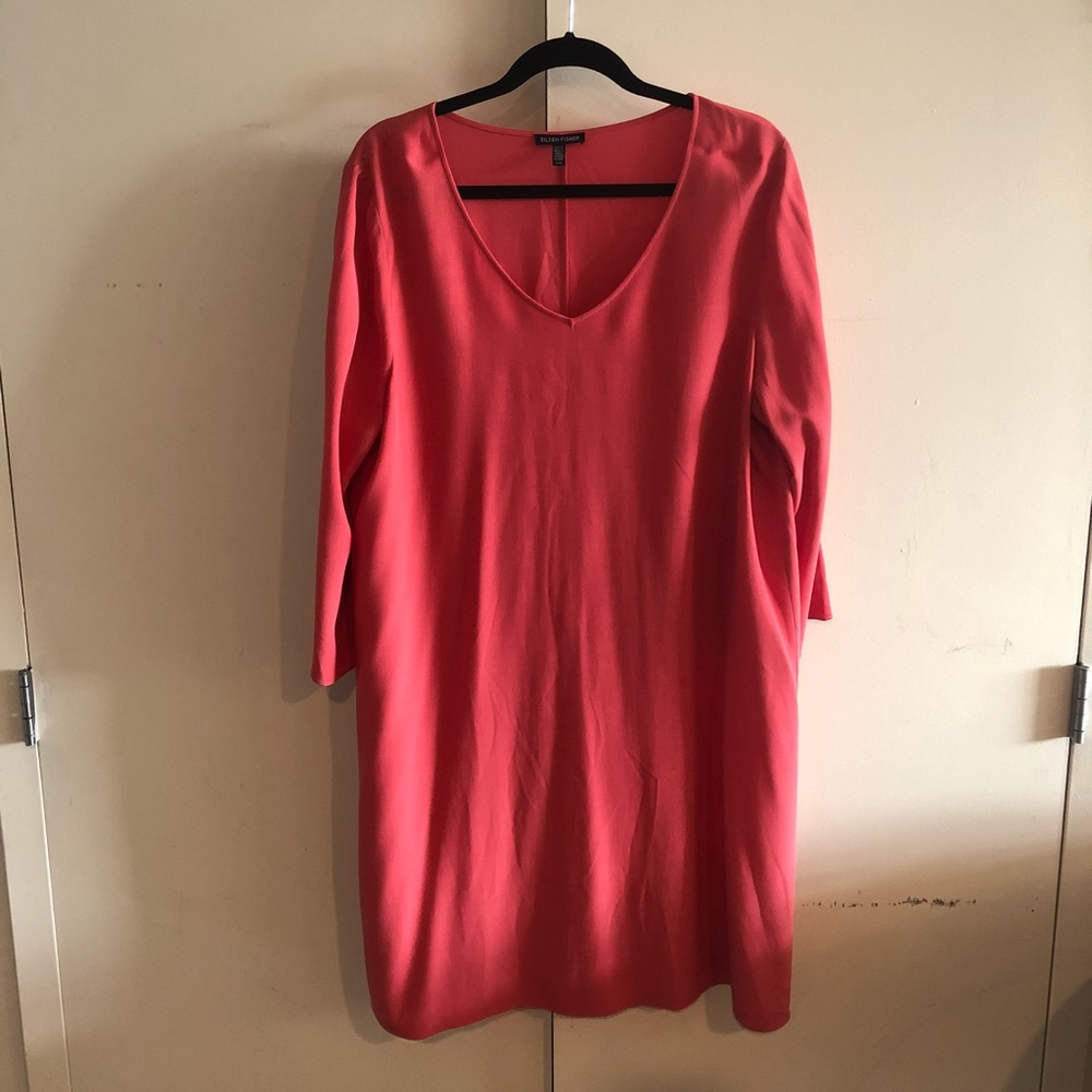 Eileen Fisher Coral Dress, L